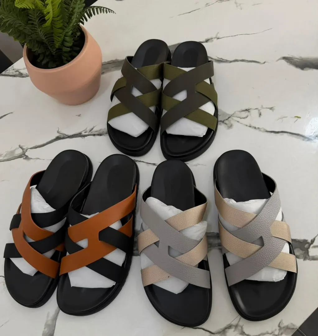 Cross-Strap Sandals, Studio Edit